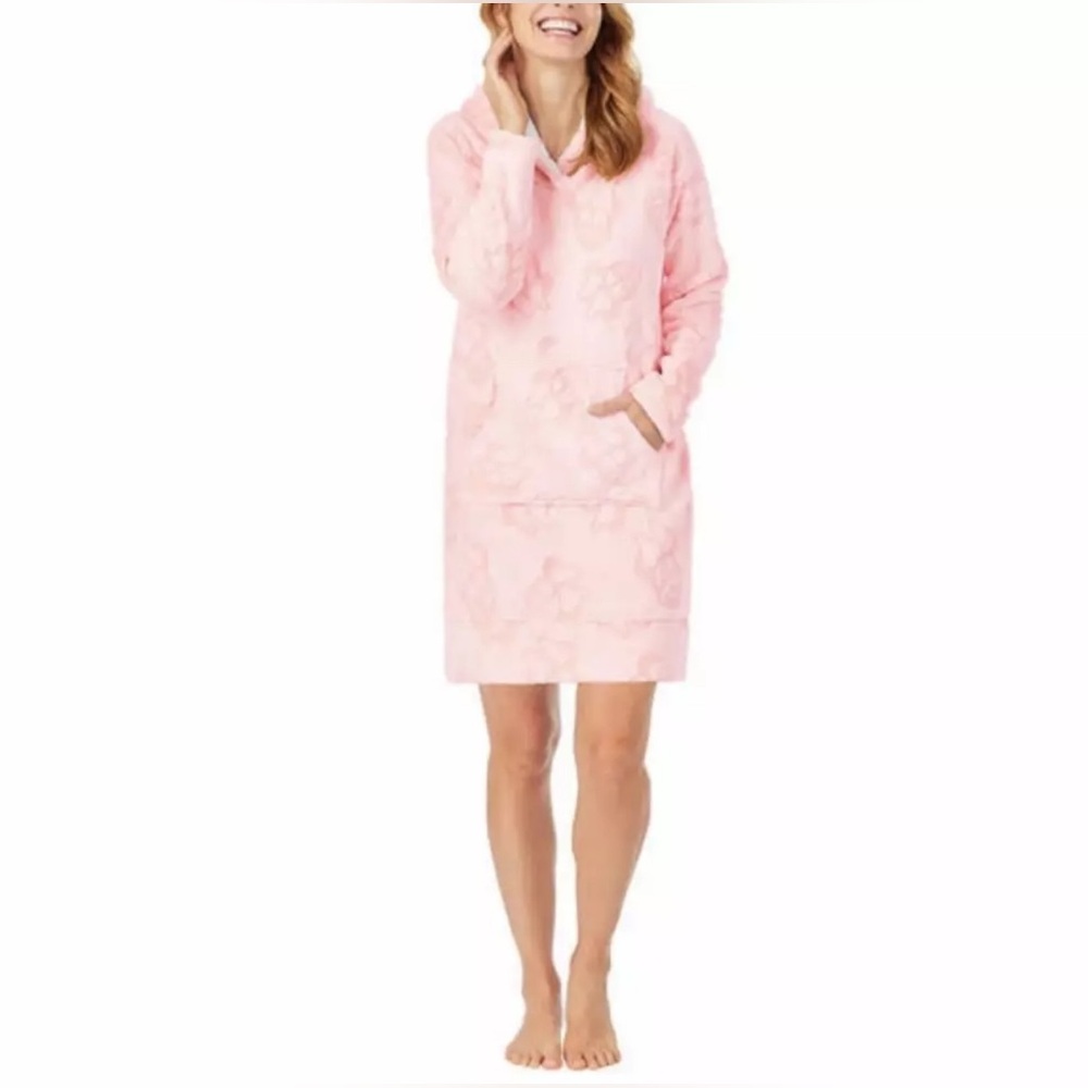 Disney Medium Pink Minnie Fleece Lounger with Sherpa Hood - Picture 1 of 14